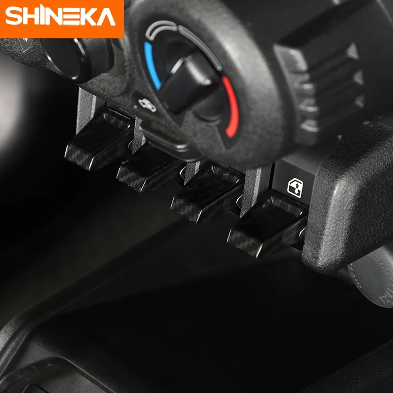 SHINEKA ABS Car Window Lift Switch Button Extended Decoration Cover Stickers For Suzuki Jimny 2019-2022 Interior Accessories | Автомобили