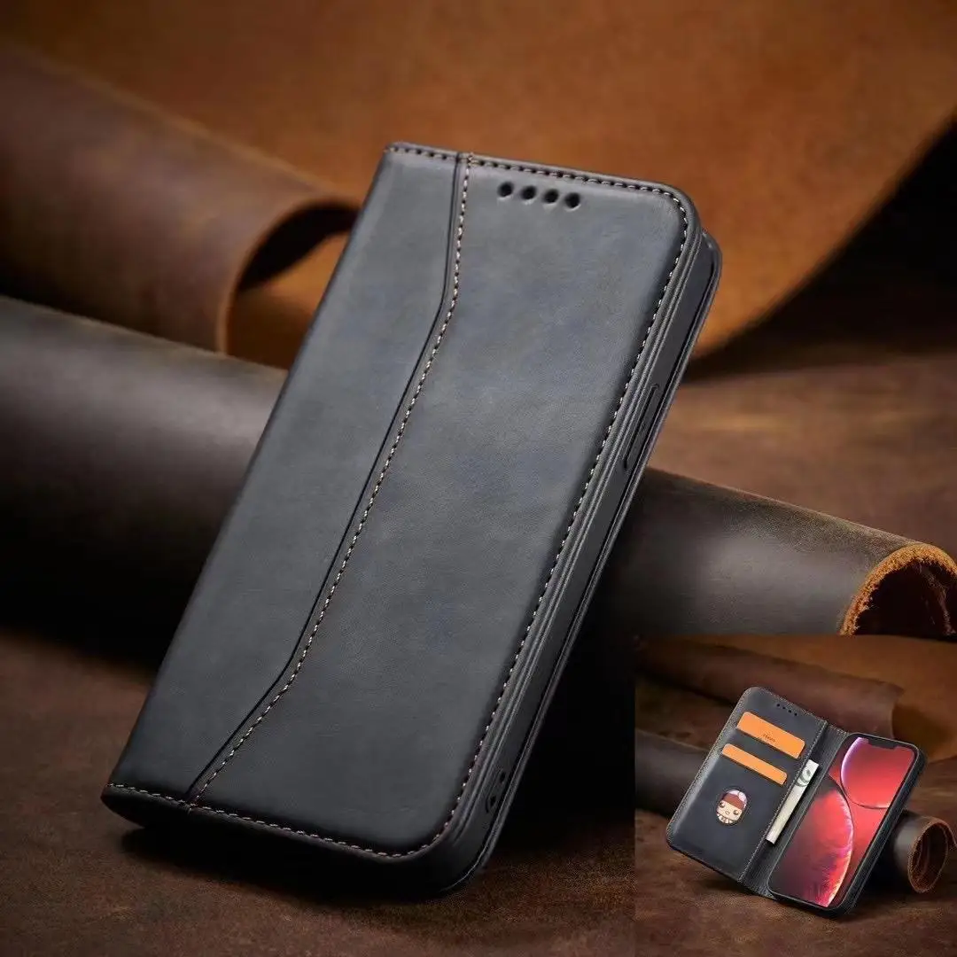 

Magnetic Leather Case For IPhone 13 12 11 Pro Max 13 12 Mini XS Max XR X 7 8 6 6s Plus SE 2020 Ultra Thin Coque Card Slot