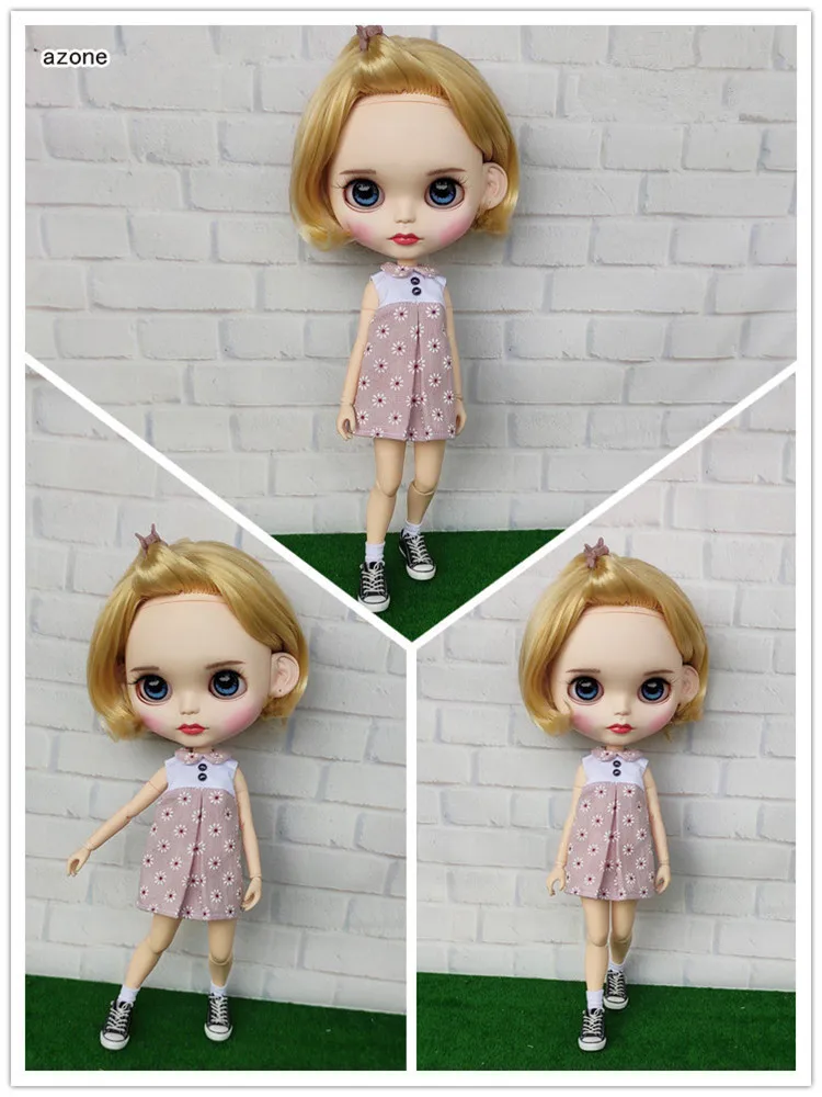 3 шт./компл. Blyth [платье + нижнее белье носки] 1/6 наряд для кукол (подходит Azone BJD Pullip