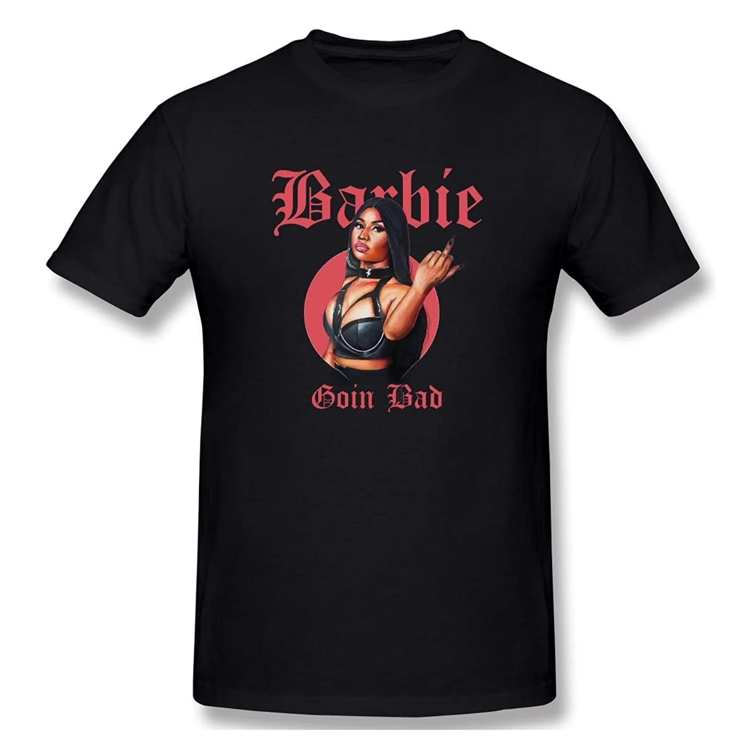 

Johnnykjaytee Mens Nicki Minaj Art T Shirts With Men'S Black Short Sleeve