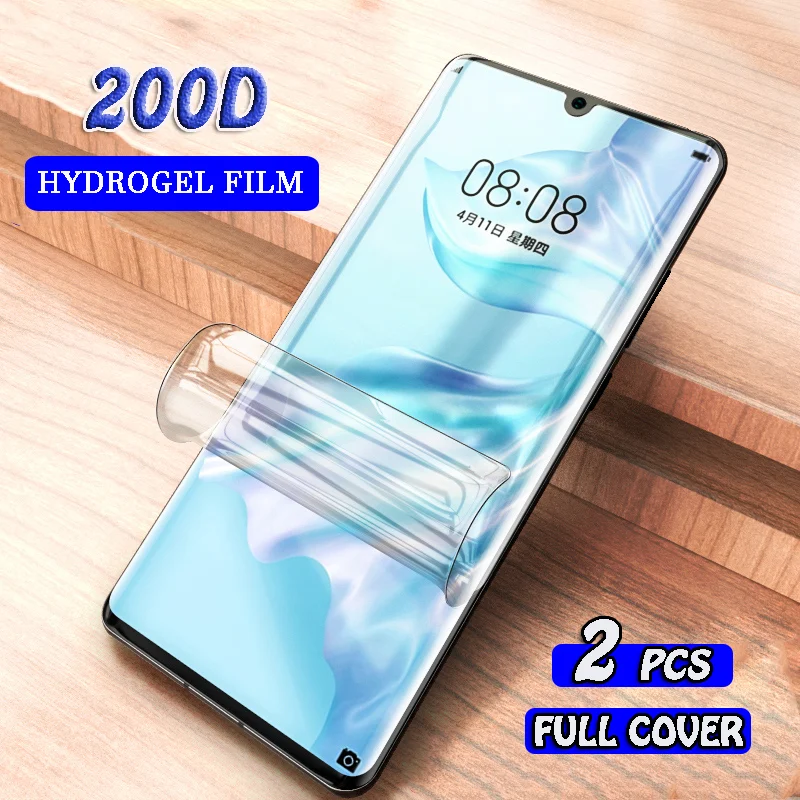 2 шт 200D Защита экрана для huawei P20 Lite P30 mate 30 Pro Полное покрытие Гидрогелевая пленка 20 X