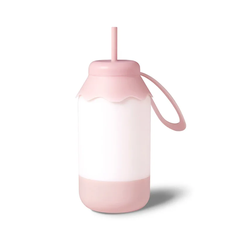 

Creative Bottle Lamp Outdoor Portable Nightlight Silicone Hand Pull Bedroom Night Atmosphere Breast Feeding Eye Protection Table