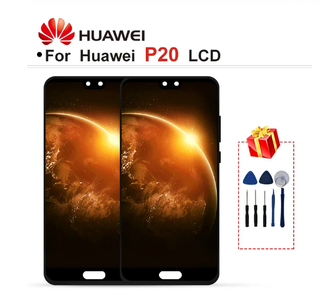 ЖК дисплей для HUAWEI P20 диагональю 5 8 дюйма цифровой преобразователь экрана