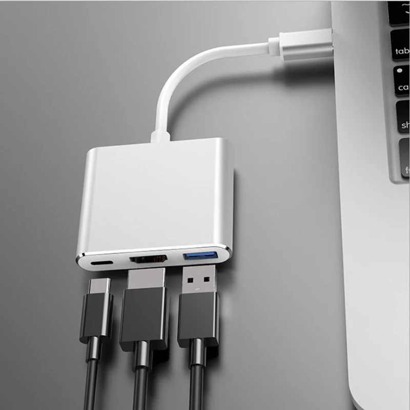 StarLife 3 port USB Type C Hub to HDMI adapter 4K for Samsung Dex mode USB-C Dock with PD MacBook Pro/Air c HDM | Мобильные телефоны
