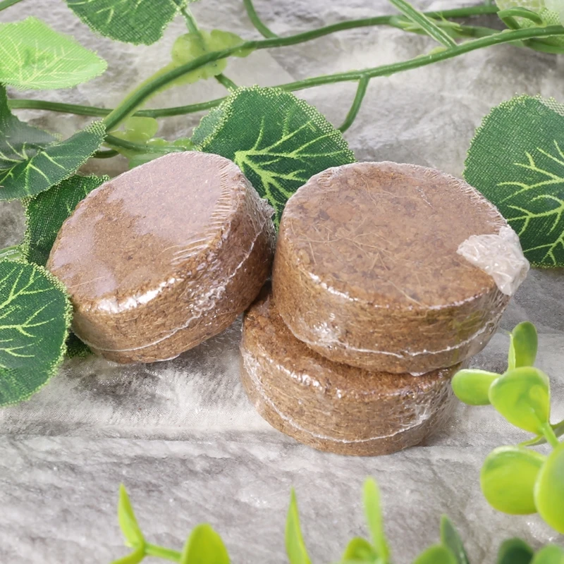 

Coconut Fiber Coir Pellet Nutrient Soil Lightweight Plant Compressed Base Garden