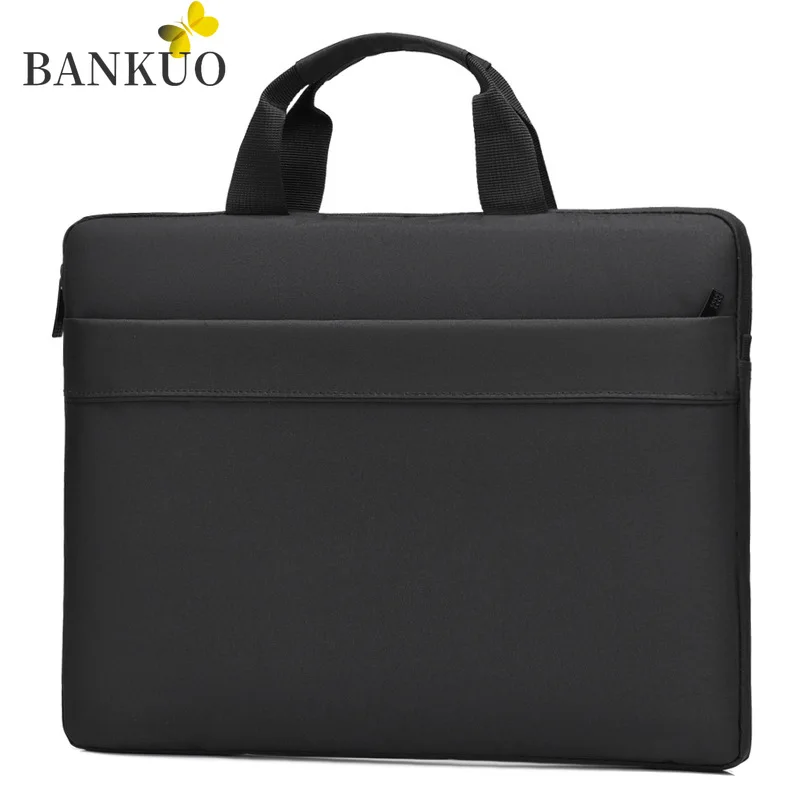 

BANKUO Men's Business Briefcase 15.6 Inch Solid Laptop Bag Cost-effective High-quality Portable Waterproof Oxford Packs Z173