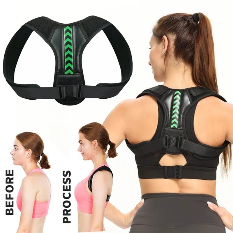 

Posture Corrector Belt Adjustable Back Shoulders Clavicle Spine Support Reshape Body Home Office Sport Upper Back Neck Brace