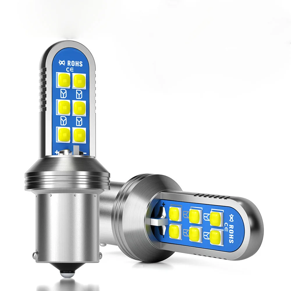 

1PS Super Bright 1156 BA15S P21W LED PY21W BAU15S LEDs Bulb Canbus Error Free Auto Lamp Car Rear Turn Signal Light White 6000k