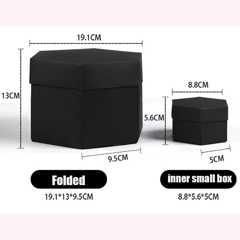 Шестигранная коробка сделай сам с сюрпризом любовь скрапбукинг фотоальбом