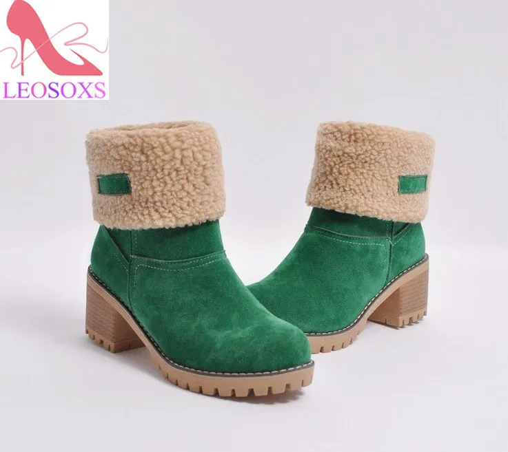 

Hot Sale Spring Autumn Lacing Knee High Boots Women Fashion White Square Heel Woman Leather Shoes Winter PU Large Size
