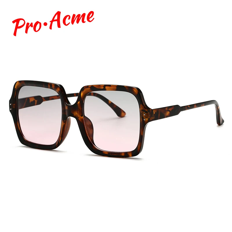 Женские квадратные солнцезащитные очки Pro Acme большие дизайнерские с