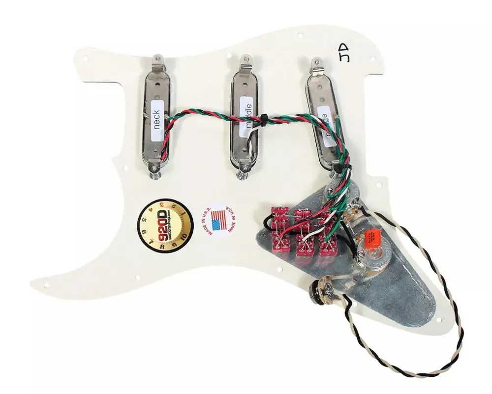 Burns London Mini Tri-Sonics Brian CAN Strat loated Pickguard хром белый жемчуг