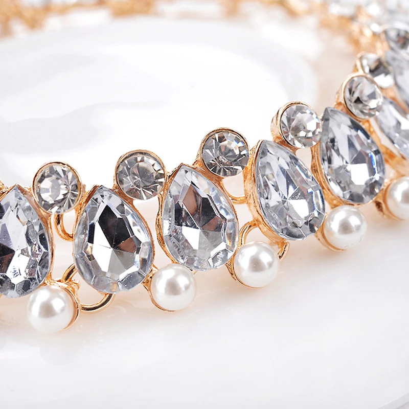 Женское Ожерелье с искусственным жемчугом в европейском и американском