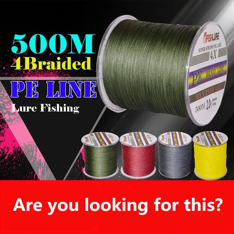 500 м ПЭ рыболовная леска 4 нити плетеная прочная аксессуары поводок проволока Tresse