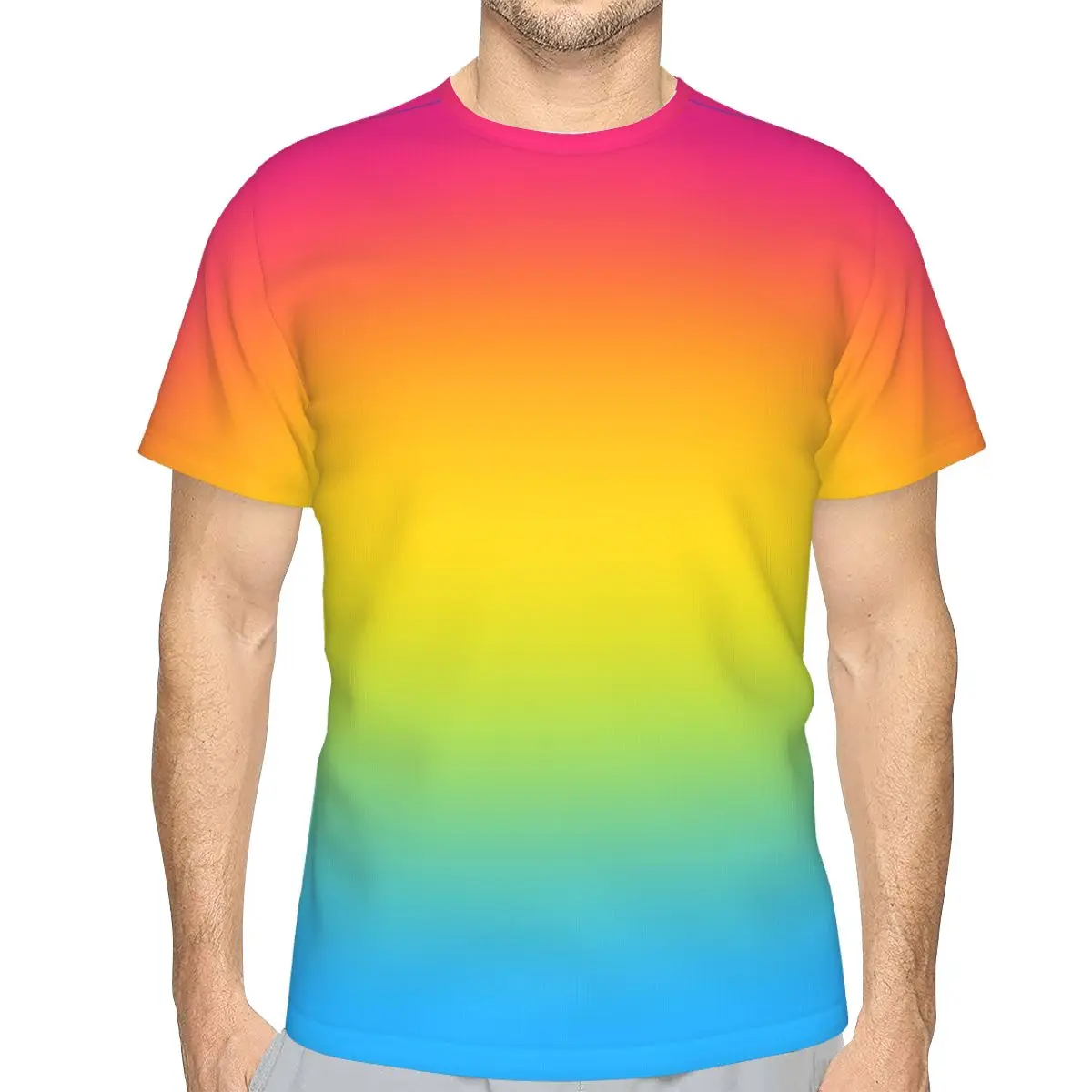

Gradient Pansexual Flag T-shirt Promo Hot Sale Men's T Shirt Print R333 Humor Graphic Tops Tees European Size