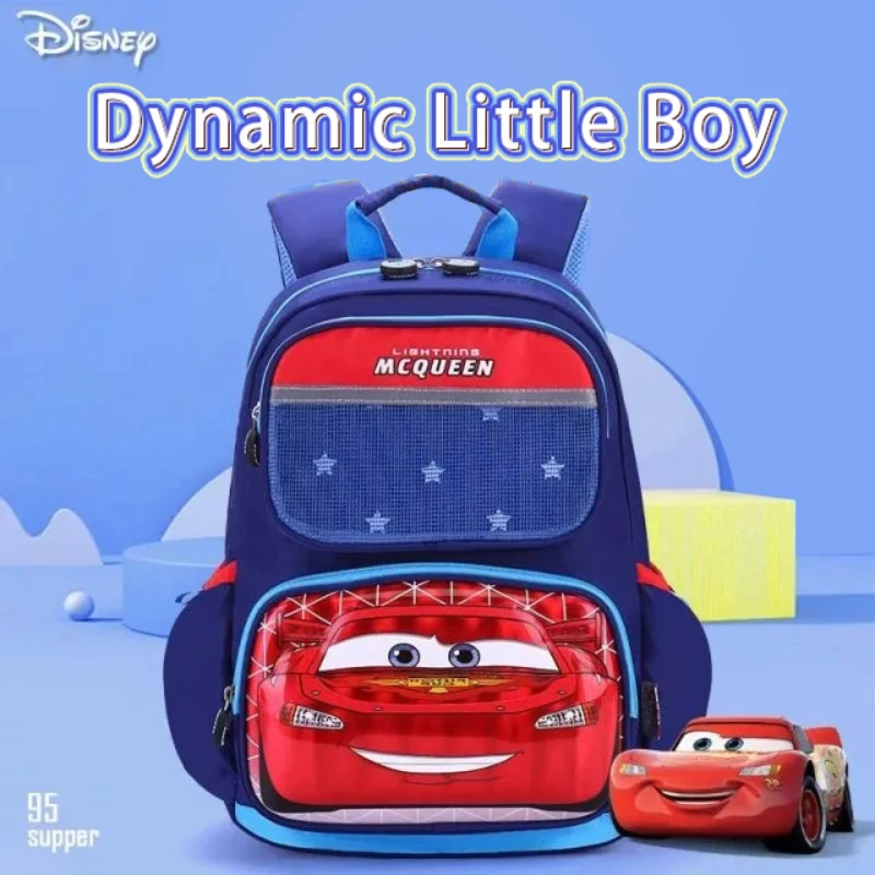 

Disney Lightning Mcqueen Backpack High-Capacity Schoolbag Three Dimensional Pattern Kindergarten Children Bags Birthday Gifts