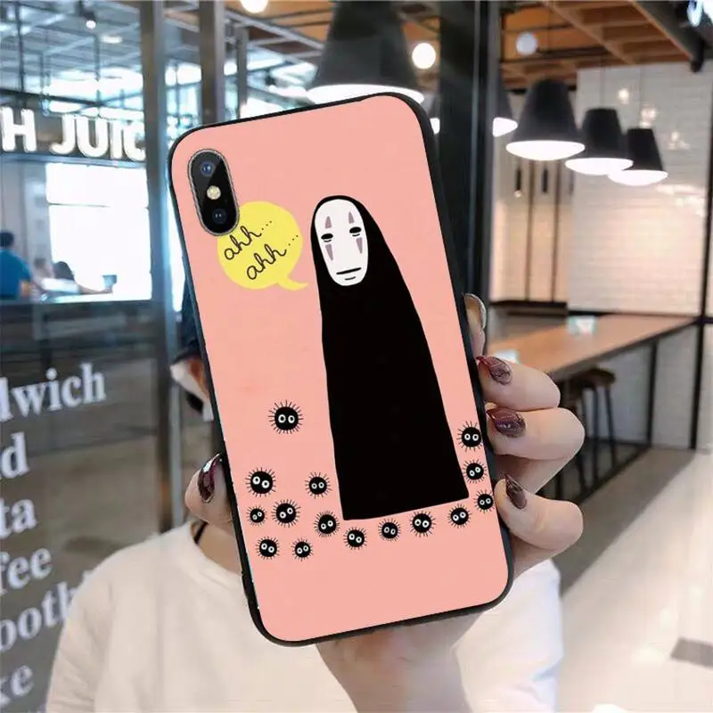 

Studio Ghibli Spirited Away Faceless man Phone Case for iPhone 11 12 pro XS MAX 8 7 6 6S Plus X 5S SE 2020 mini