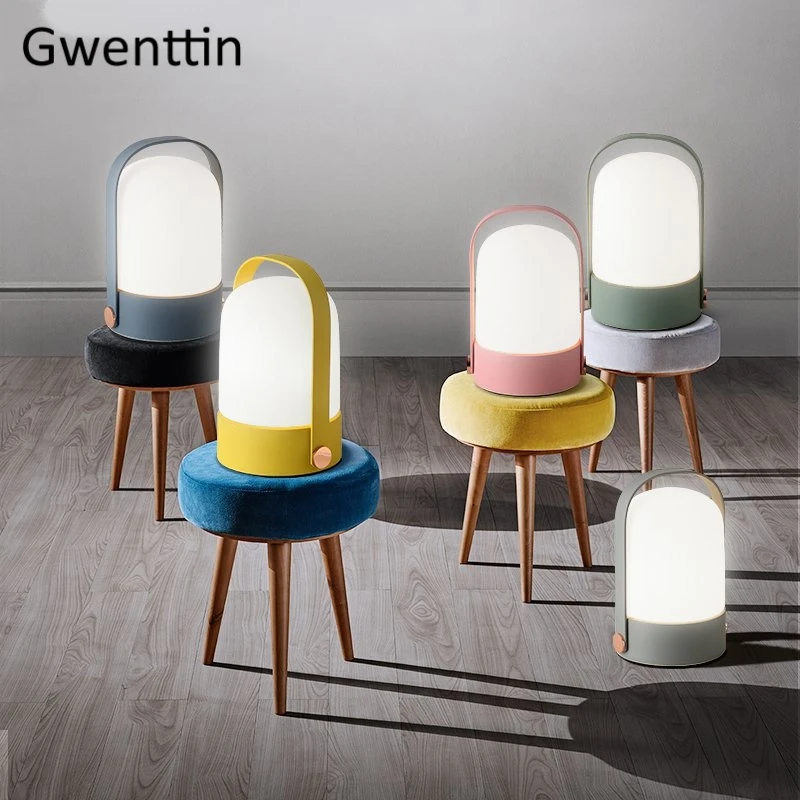 Светодиодные настольные лампы в скандинавском стиле железная лампа для спальни