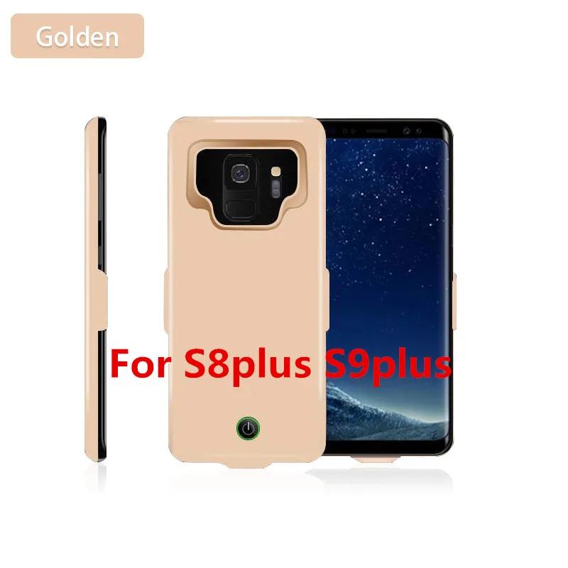 Gold For S8 S9 plus 7000 мА/ч, Мощность банк чехол для телефона Зарядное устройство для samsung Galaxy S9 S9 A8 Батарея Зарядное устройство чехол Мощность чехол для samsung S9 S8 A8 плюс - Цвет: Gold For S8 S9 plus