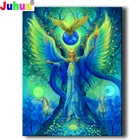 Алмазная 5D картина Torchbearer с ангелом, вышивка крестиком, полноразмернаякруглая Алмазная мозаика, мультяшное искусство, подарок