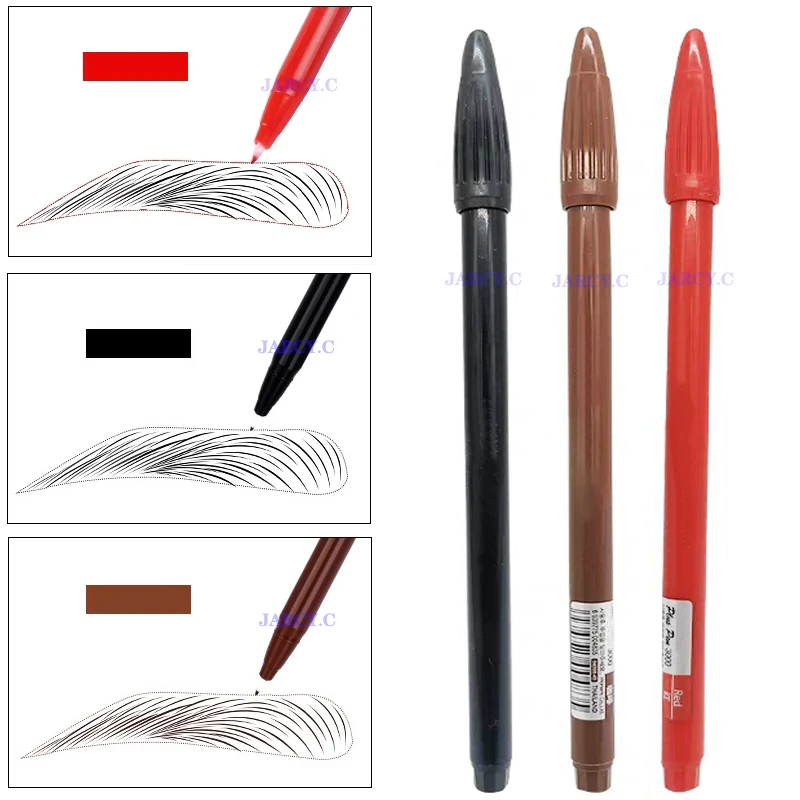 

Microblading Eyebrow Tattoo Marker Pen Waterproof Semi Permanent Makeup Brow Positioning Pencil Surgical Skin Tattoo Scribe Tool