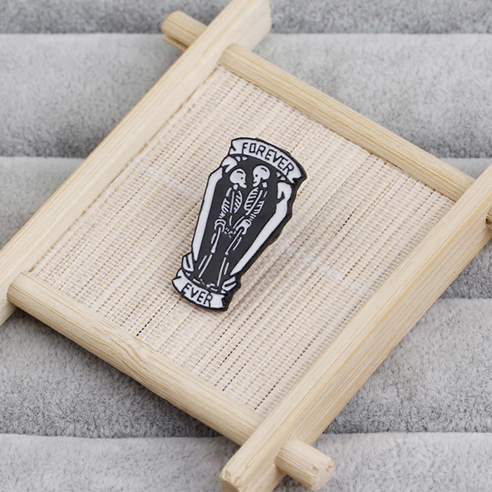 Breastpin Decor Zinc Alloy Anniversary Unisex Skull Pattern Forever Ever Brooch Clothes Accessories Exquisite Party | Украшения и