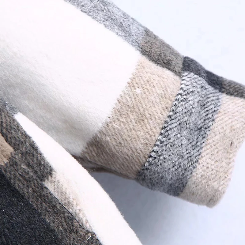 Классическая клетчатая блузка траф Za 2021 женская рубашка пальто с кисточками