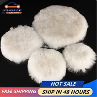 4 sizes 3457 inch wool pads waxing polishing buffing pad wheel for car auto polisher polishing pads