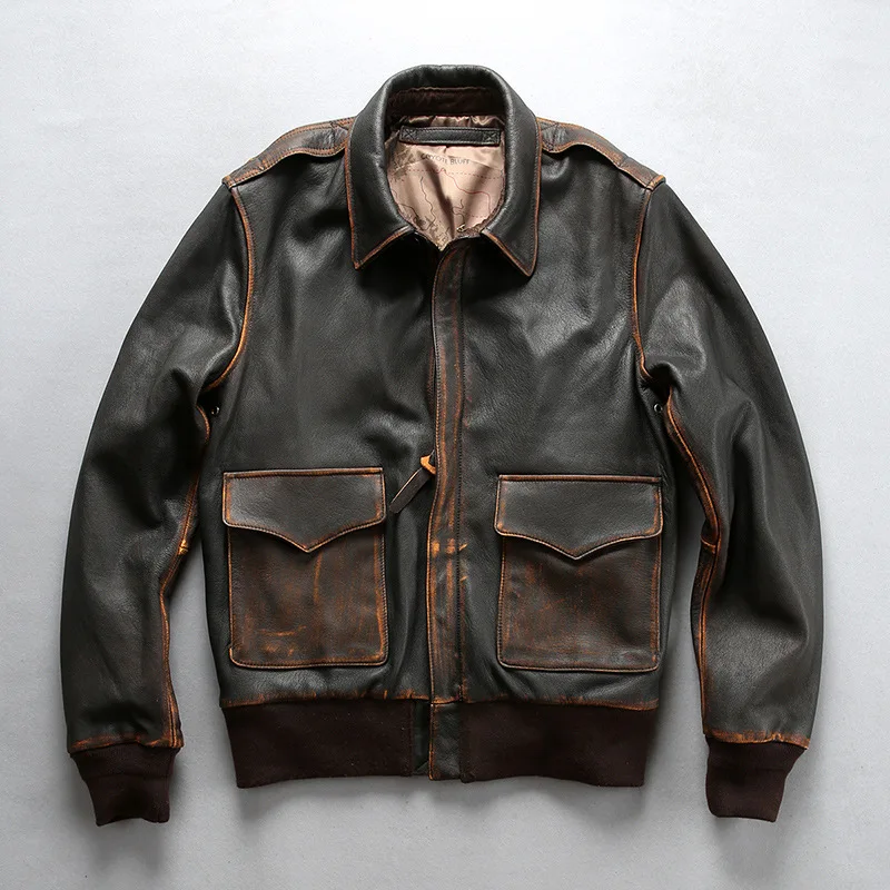 

Natural Classical Motocycle Moto Jacket Man Biker Coat Winter Jackets Men Leather Jacket