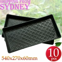10pcs seedling tray fine holes plant propagation seedling hydroponic rectangular flower planters cell seed starter starting tr
