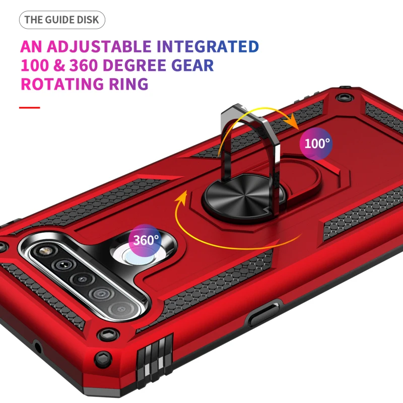 

Fashion Armor Rugged Anti Fall Kickstand Phone Case For LG Stylo Harmony Airsto 7 6 5 4 3 2 Q61 Q51 Q60 Plus 5G Protection Cover