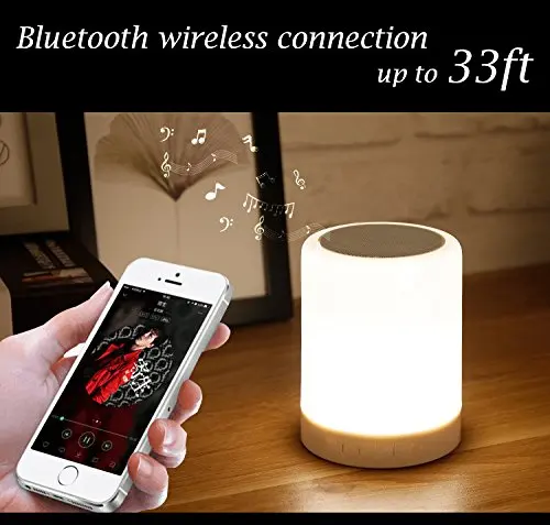 Настольная лампа Портативный Bluetooth Динамик Перезаряжаемые Ночной светильник
