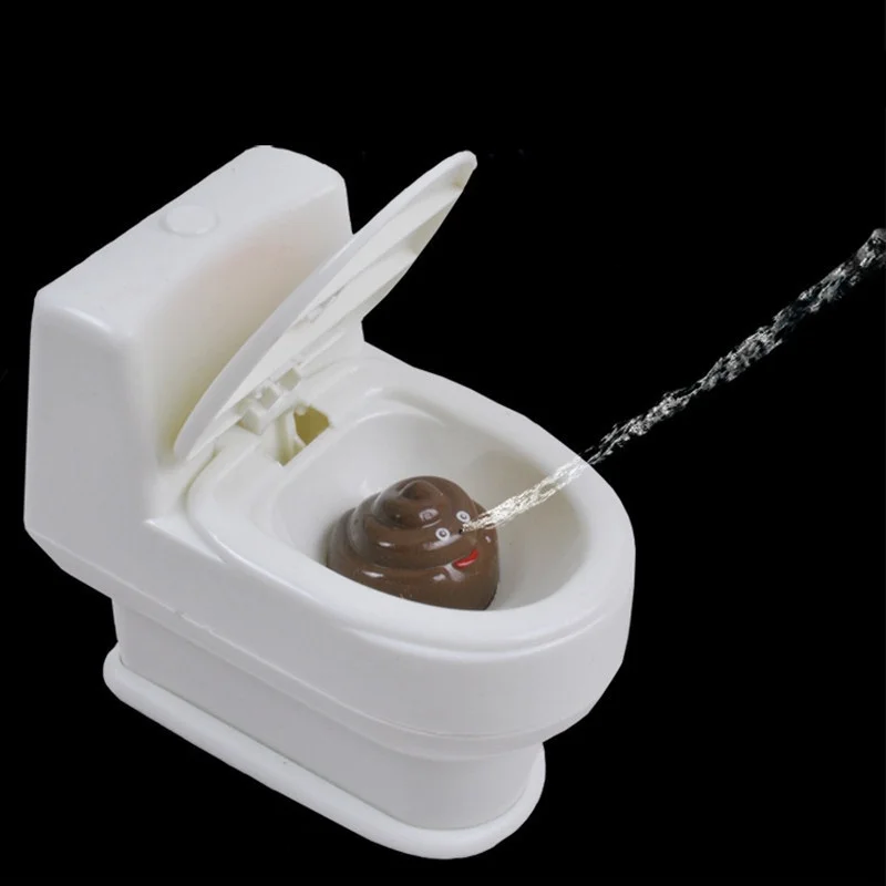 

Mini Sprinkler Toilet Spray Gun Antistress Shocker Interesting poop spray Squishy Jokes simulation toilet Toy for children Funny