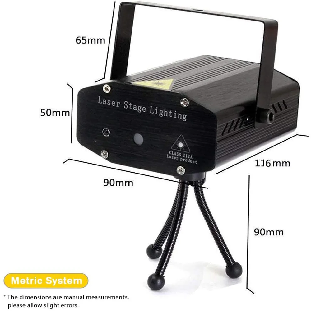 

Mini laser stage light RGB Disco DJ Projector light Red Blue Green Lamp USB Rechargeable Wedding Birthday Party DJ Lamp