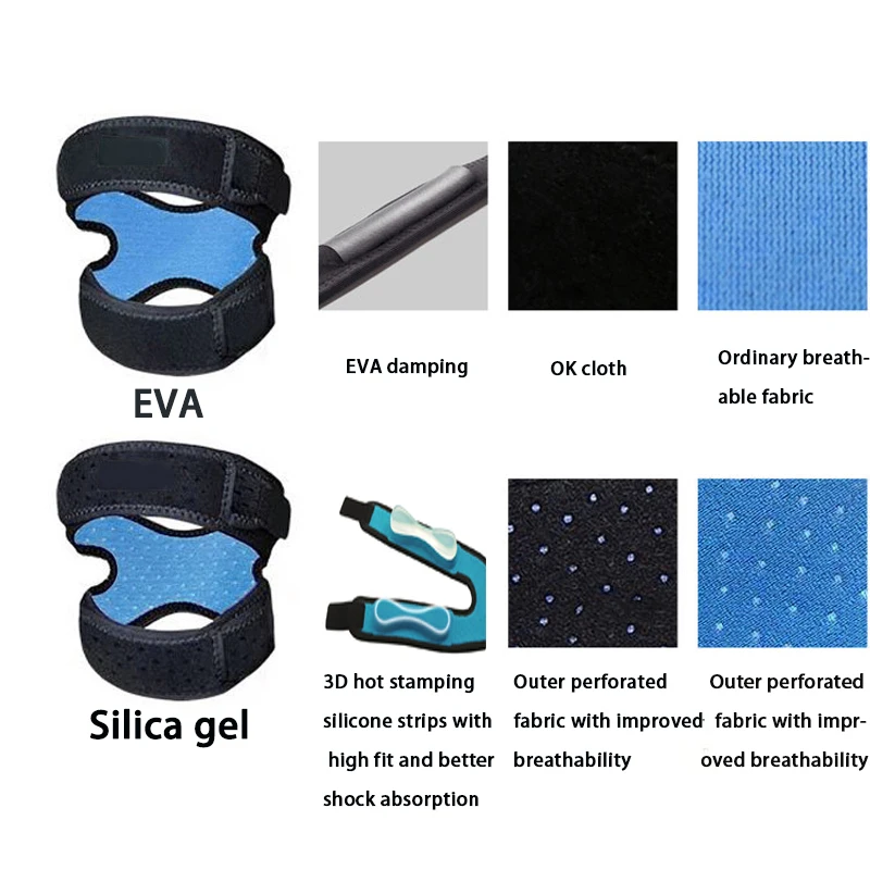 

Honeycomb Meshed Breathable Adjustable Sports Climbing Basketball Knee Support Brace Sleeve Patella Guard Protector Support 2021