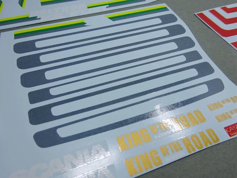 Переводные картинки/наклейки king road с логотипом для tamiya Масштаб 1:14 rc r620 56323 r730 r470