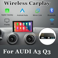 wireless carplay mmi android auto interface box for audi a3 q3 original screen support mirror link aftermarket camera