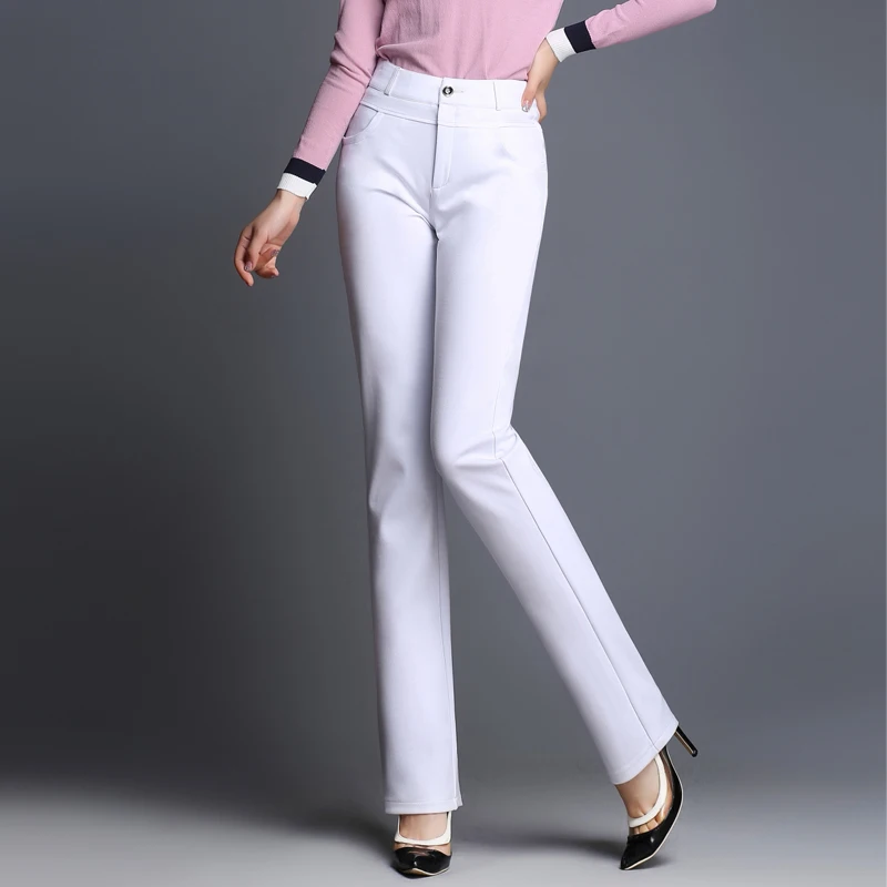 

2021 прямые повседневные брюки с высокой талией, женские Стрейчевые брюки qwe9927