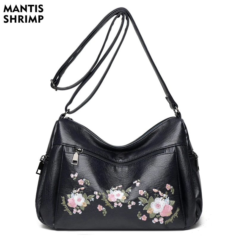 

Модные женские сумки, дизайнерская сумка, роскошные сумки на плечо для женщин, сумки через плечо из искусственной кожи с вышивкой, простые э...