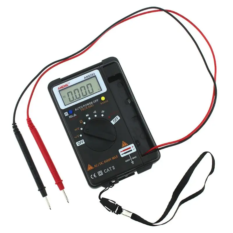 Цифровой мини мультиметр ANENG AN8203 3999 отсчетов True RMS цифровой тестер Вольтметр