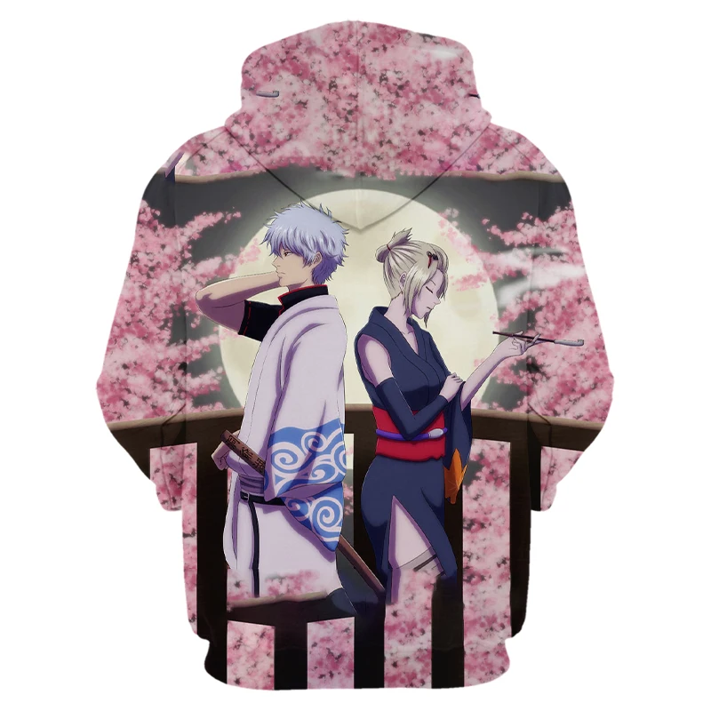 

2021 Hot Saleb New Gintama Anime Hoodies Men/women Fashion Hip Hop Harajuku Streetwear Pullover Gintama Men's 3D Hoodies and Swe