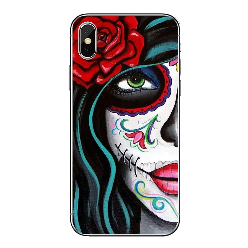 Прозрачный мягкий чехол Чехлы мексиканский Скелет Сахар Череп для Xiaomi Redmi 4x S2 3S Note