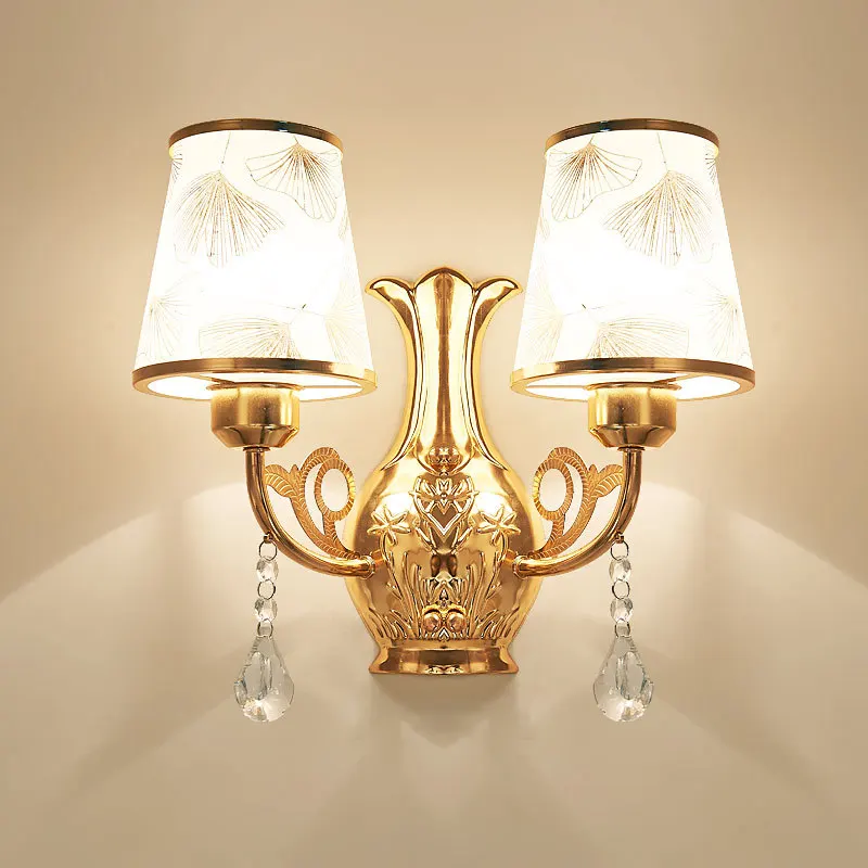 

Simple double head wall lamp bedside lamp creative bedroom lamp living room balcony corridor aisle staircase wall lamp