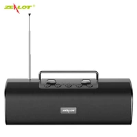 zealot s40 portable bluetooth speaker with fm radio stereo outdoor wireless speaker boombox support tf card usb flash drive