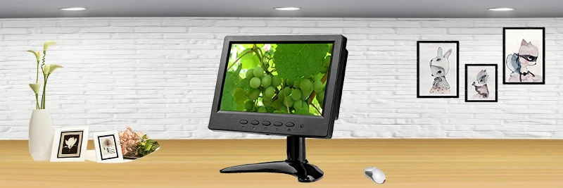 Raspberry Pi 7 дюймов ЖК-дисплей Дисплей 1024*600 на тонкопленочных транзисторах на тонкоплёночных транзисторах Сенсорный экран для контроля уровня сахара в крови с AV BNC USB HDMI VGA Интерфейс резистивный сенсорный монитор сердечного ритма