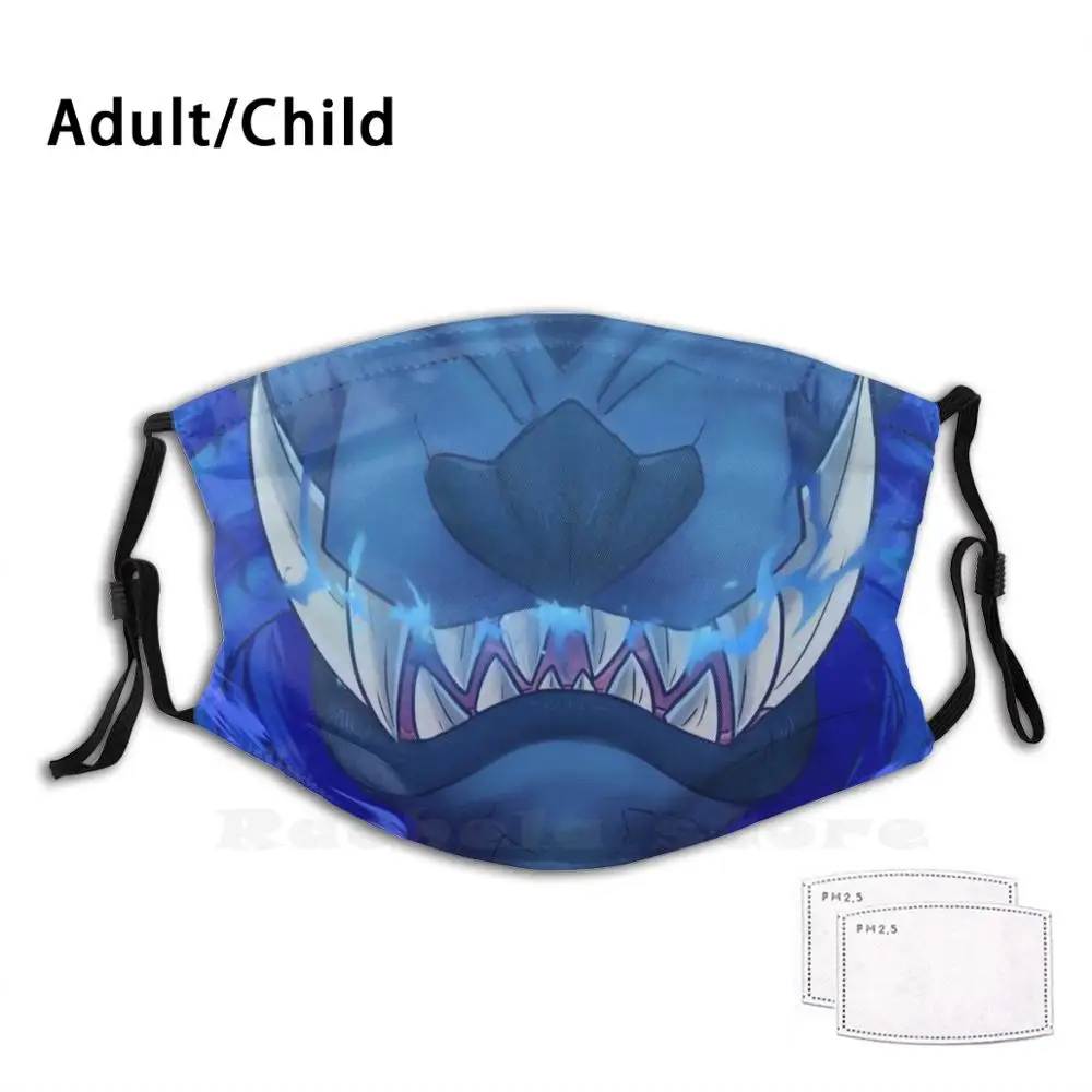 

Lunastra Maw Print Washable Filter Anti Dust Mouth Mask Lunastra Monster Hunter Monster Hunter World Mh Mhw Dragon Elder Dragon