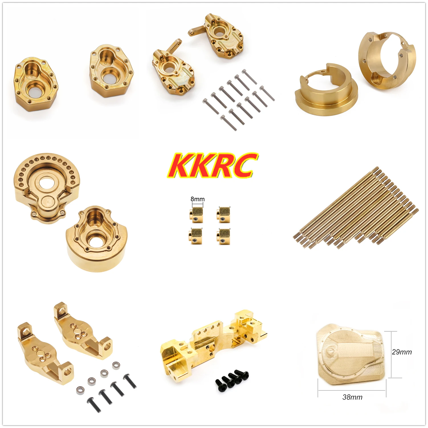Traxxas TRX4 TRX6 латунный сверхпрочный счетчик веса набор портальная приводная ось корпус бампер крепление для 1/10 RC Cwawler обновленные детали