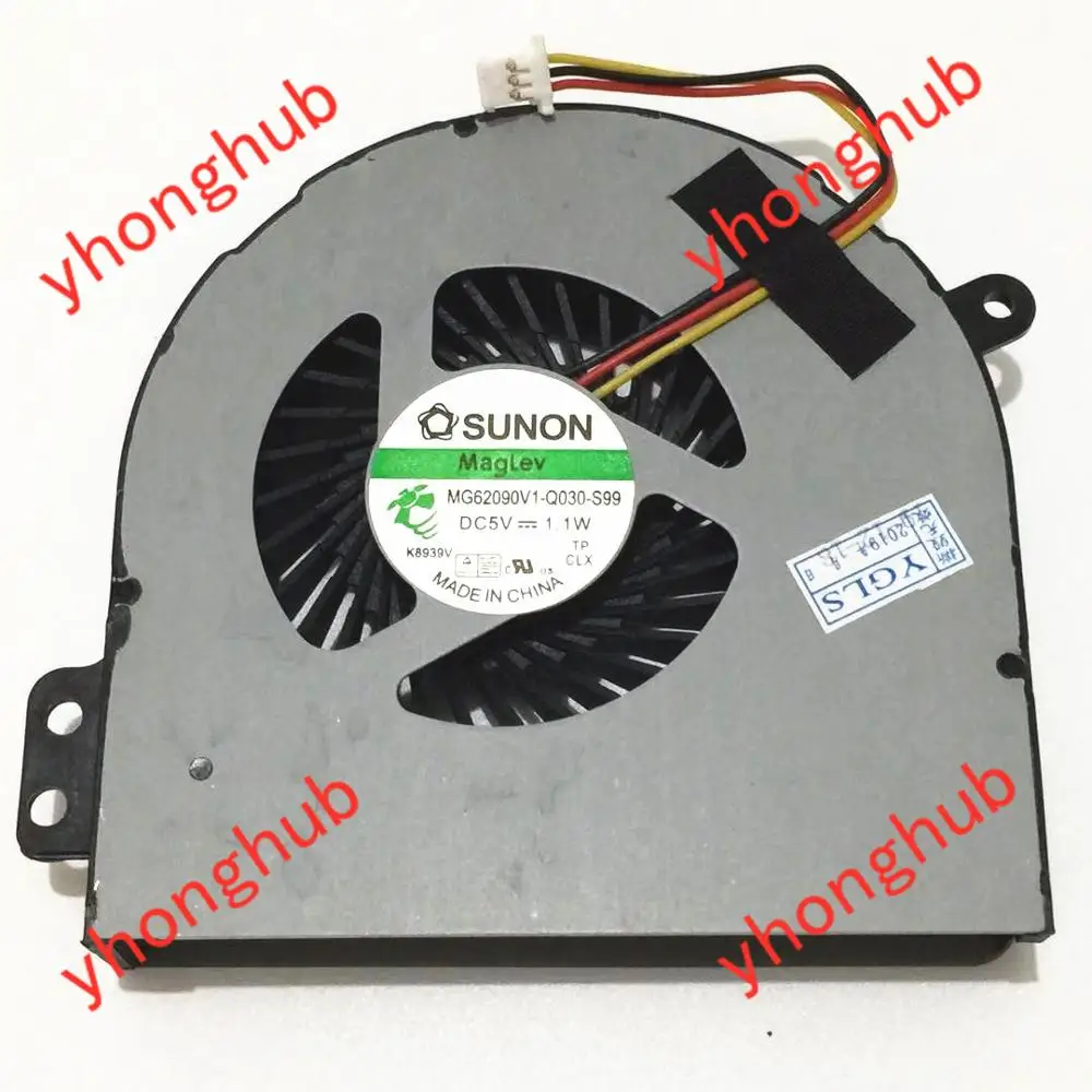 

SUNON MF60120V1-Q030-G99 0JDDY6 MG62090V1-Q030-S99 охлаждающий вентилятор для ноутбука DC 5V