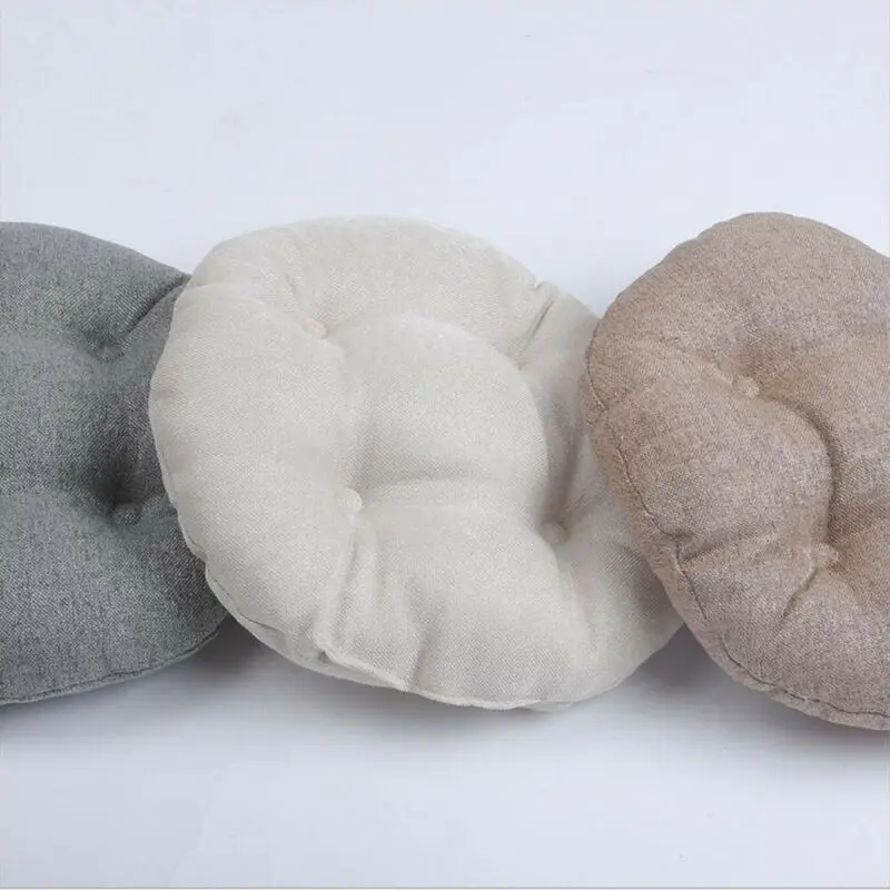 Круглая хлопковая Толстая Подушка в скандинавском стиле коврик для стула