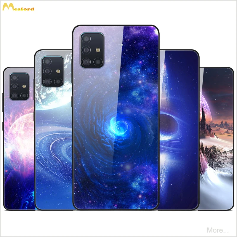 SamsungA51 чехол Крышка из закаленного стекла для Samsung Galaxy A51 телефонные чехлы